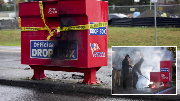 US Presidential Election માં નખાયેલા હજારો મતપત્રકોને આગ ચપાઈ