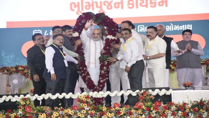 Kodinar-Talala સુગર મિલોનો ગૃહમંત્રી અમિત શાહનાં હસ્તે પુનરોદ્ધાર