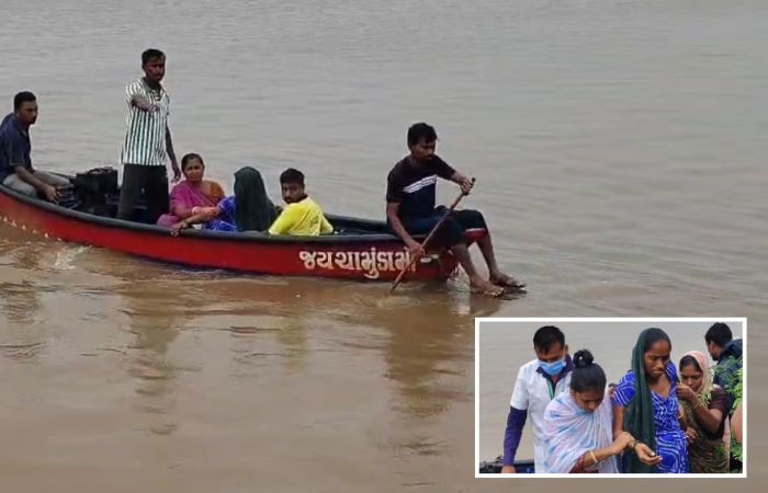 Amreli  પર વરસાદી આફત! સગર્ભાને JCBમાં લઈ જવાઈ, રાજુલામાં 50 લોકોનો બચાવ