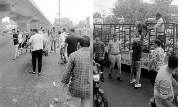 Jamnagar: નવનિર્મિત ફલાય ઓવરબ્રીજ ફરતે થયેલ 40 ઝુંપડાના દબાણ હટાવાયા