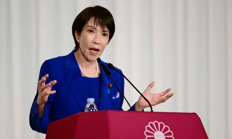Japan માં વડાપ્રધાન તરીકે સાને તાકાઈચીએ શપથ લીધા