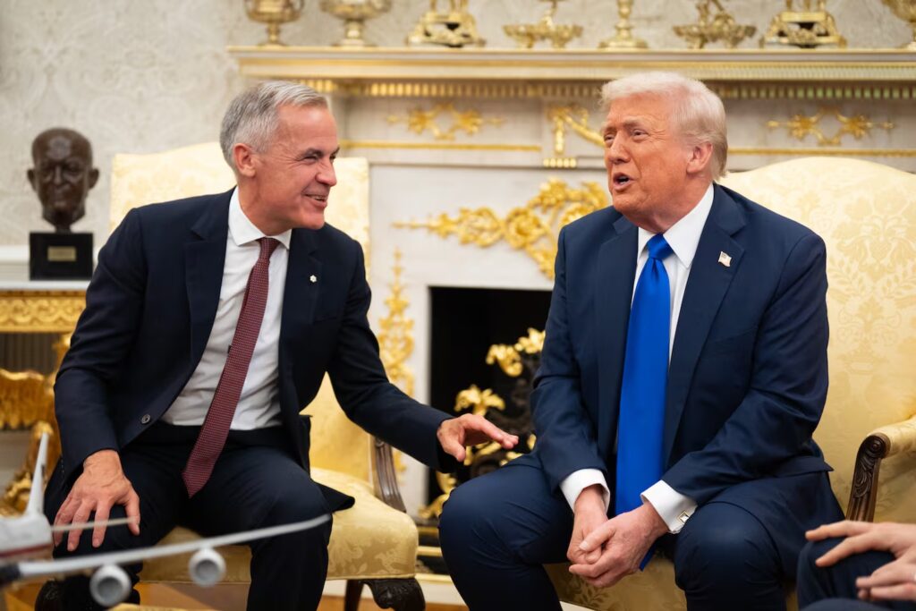 ટેરિફ વિરોધી જાહેરાત બદલ ટ્રમ્પની માફી માંગતા કેનેડાના પ્રમુખ