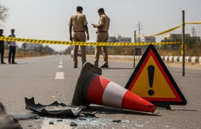 Delhi-Mumbai Expressway વે પર બેકાબૂ કારે ૫ શ્રમિકોને કચડ્યાં