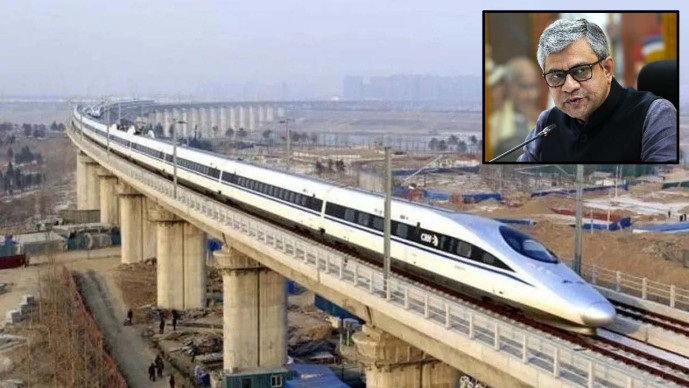 દેશની પહેલી બુલેટ ટ્રેન ઓગસ્ટ 2027 માં સુરત-વાપી વચ્ચે દોડશે : Railway Minister