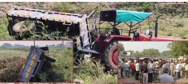 Surendranagar: સાયલા બાયપાસ પાસે ટ્રેક્ટરે પલટી મારીઃ 7 લોકો ઈજાગ્રસ્ત
