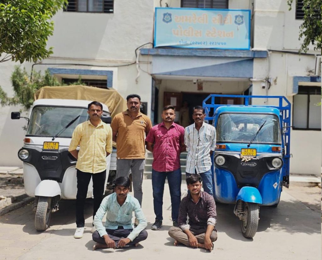 Amreli આધાર પુરાવા વગરના ઘઉ-ચોખા અનાજનો જથ્થો પકડાયો