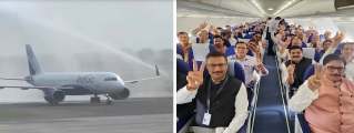 ૨૫ વર્ષની રાહનો અંત! Noida Airport થી પહેલી કોમર્શિયલ ફ્લાઇટ ૧૭૨ ખેડૂતોને લઈને ઉડાન ભરી