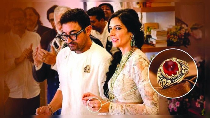 Aamir Khan ત્રીજા લગ્નમાં પત્નીને આપી દુર્લભ માણેકની વીંટી : રાજવી લુક ધરાવતી વીંટી