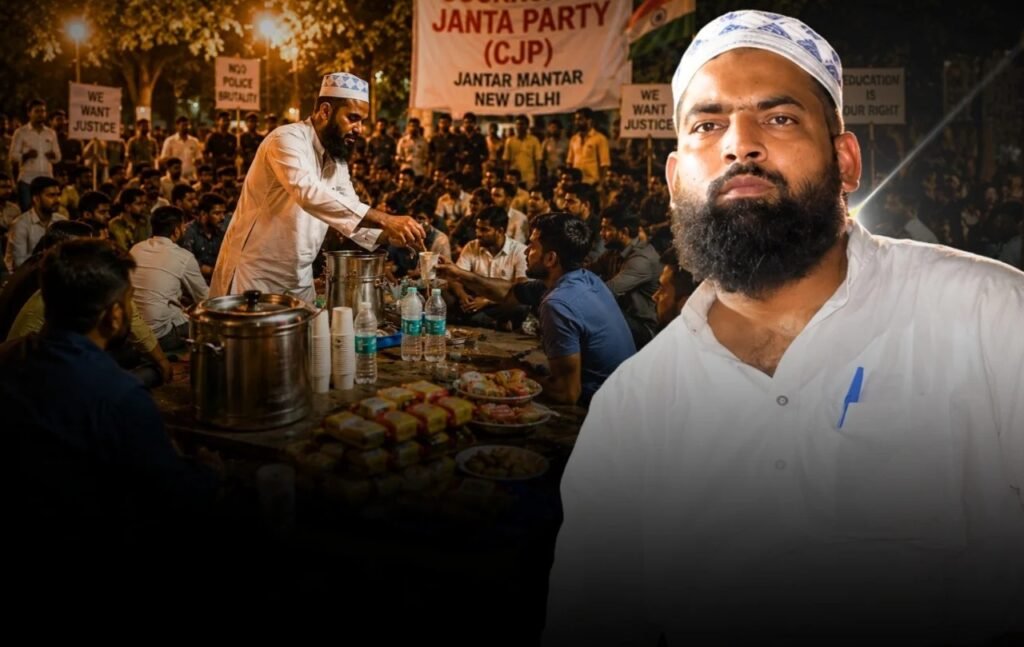 Jantar Mantar પર ખાવાનું પીરસનાર જુનૈદના ઘેર પોલીસ પહોંચી