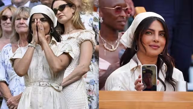 વિમ્બલ્ડનમાં Priyanka Chopra ચમકી, રોયલ બોક્સમાંથી નિક જોનાસને વીડિયો કોલ કર્યો