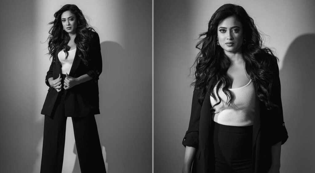 Shweta Tiwari ના બ્લેક મોનોક્રોમ લુકે સોશિયલ મીડિયા પર મચાવી ધમાલ