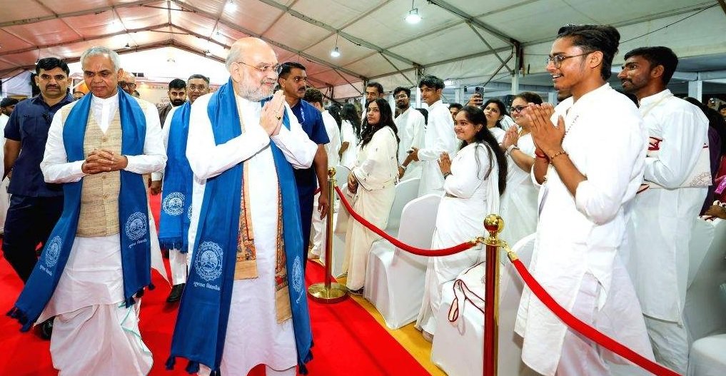 Amit Shah ગૂજરાત વિદ્યાપીઠના ૭૨માં પદવીદાન સમારોહમાં હાજરી આપી