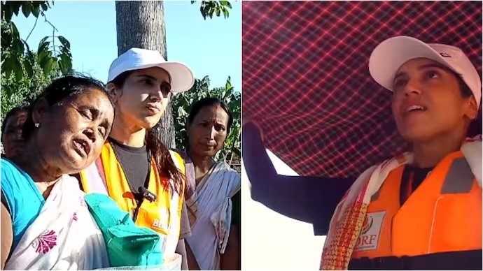 Bhumi Pednekar આસામના શિવસાગરમાં રાહત સામગ્રીનું વિતરણ કરી લોકોને મદદ કરવા આગળ આવી