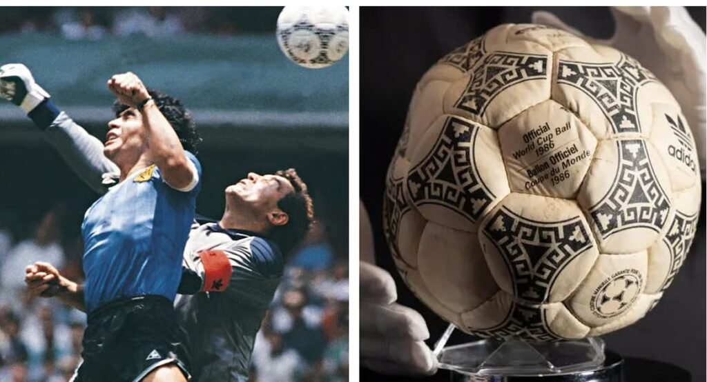 Maradona નો ‘હેન્ડ ઓફ ગોડ’ બોલ રેકોર્ડ 33.51 કરોડ રૂપિયામાં વેચાયો