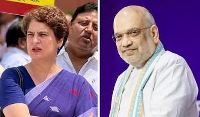 Priyanka Gandhi એ કહ્યું, “ગૃહમંત્રી આજે આવ્યા હતા, પરંતુ ફક્ત વંદે માતરમ ગાવા માટે