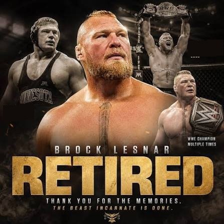 10 વખતનો WWE ચેમ્પિયન Brock Lesnar આખરે રિટાયર