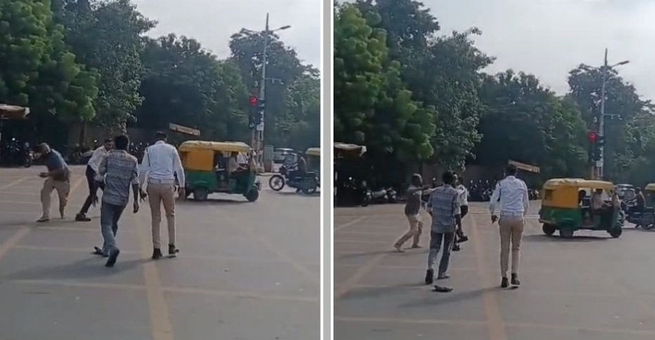Ahmedabad: વિક્ટોરિયા ગાર્ડન પાસે ટ્રાફિક નિયમભંગ બાદ રિક્ષાચાલકનો આતંક