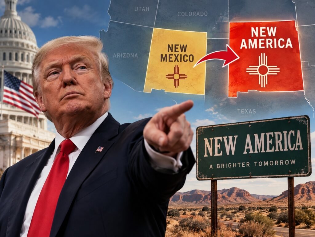 શું તેઓ ’New Mexico’નું નામ બદલીને ’ન્યૂ અમેરિકા રાખશે,ટ્રમ્પનો નવો વિચાર