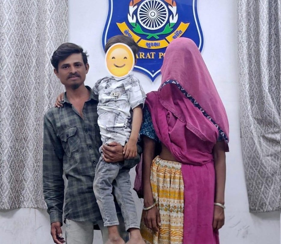 Amreli પોલીસનું ઓપરેશન ચાઇલ્ડઃ ૧૭૦થી વધુ CCTV ફૂટેજના આધારે પાંચ વર્ષના બાળકને અપહરણકર્તાના કબજામાંથી છોડાવ્યું