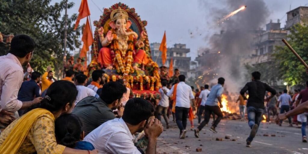 Kanpur: ગણેશ વિસર્જન શોભાયાત્રા દરમિયાન બોમ્બ વિસ્ફોટથી નાસભાગ મચી, ૪ ઘાયલ
