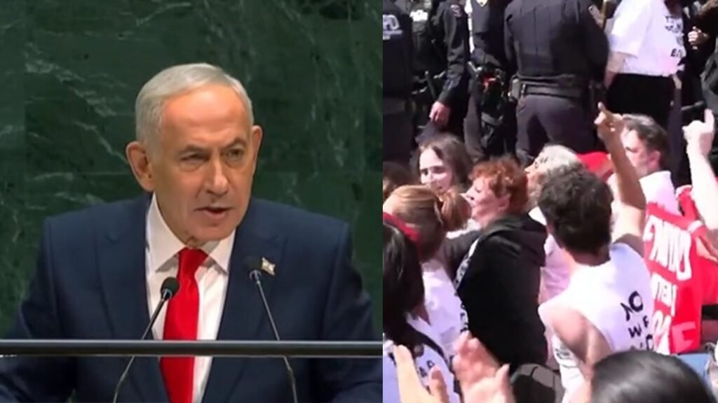 UNમાં Netanyahuના ભાષણનો જબરદસ્ત વિરોધ, માર્ગો પર ઊતર્યા હોલિવૂડ સ્ટાર્સ