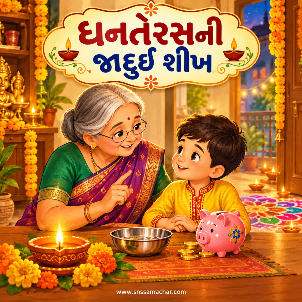 ધનતેરસની જાદુઈ શીખ 🪔 ધનતેરસ બાળ વાર્તા: dhanteras bal varta gujarati aarav and dadi