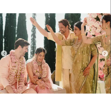 Arjun Sarjaની પુત્રી અંજના અર્જુને ખ્રિસ્તી સાથે લગ્ન કર્યા, લગ્ન સમારોહ હિન્દુ-ખ્રિસ્તી વિધિ અનુસાર કરવામાં આવ્યો