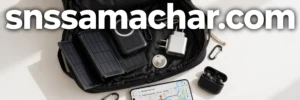 Gen Z solo travel gadgets 2027 - solar power bank, universal adapter, AirTag, noise cancelling earbuds with backpack - snssamachar.com