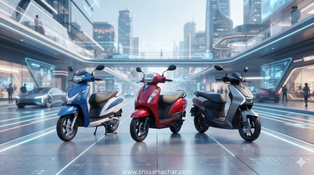 Honda Activa-e vs Suzuki e-Access vs Yamaha EC-06 comparison